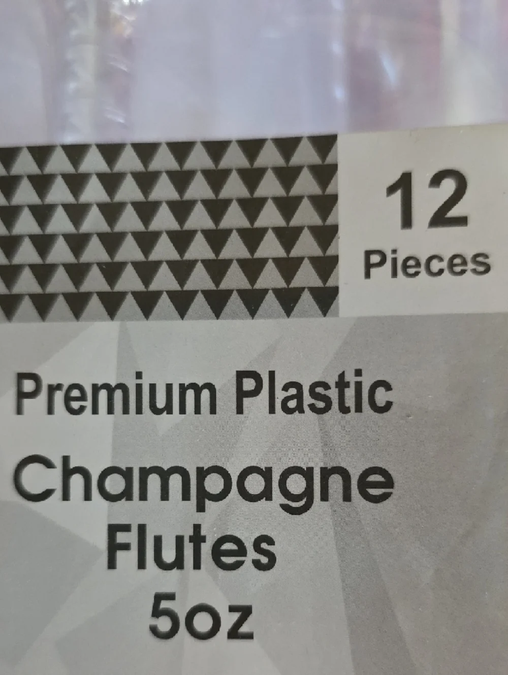 Premium Plastic Clear Champagne Flutes 5oz - 24pc